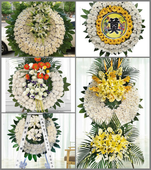 福建漳州华安县新圩镇官畲村花圈速递
